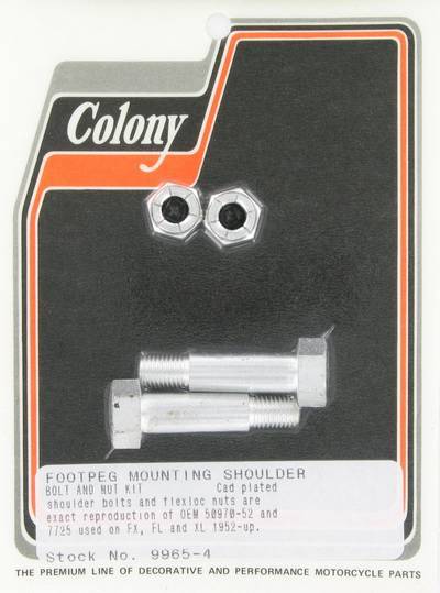 Footpeg mounting bolts, stock | Color: cad | Order Number: C9965-4 | OEM Number: 50970-52