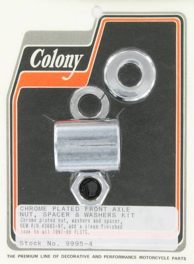Front axle spacer kit | Color: chrome | Order Number: C9995-4 | OEM Number: 43683-97