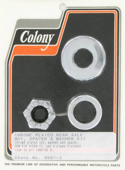 Rear axle spacer kit | Color: chrome | Order Number: C9997-3 | OEM Number: 41594-73