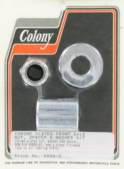 Front axle spacer kit | Color: chrome | Order Number: C9999-3 | OEM Number: 43683-97