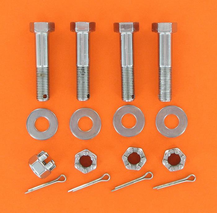 Set of motor fastening bolts, nuts, washers | Color: chrome | Order Number: R437-26AC | OEM Number:437-26A / 4379