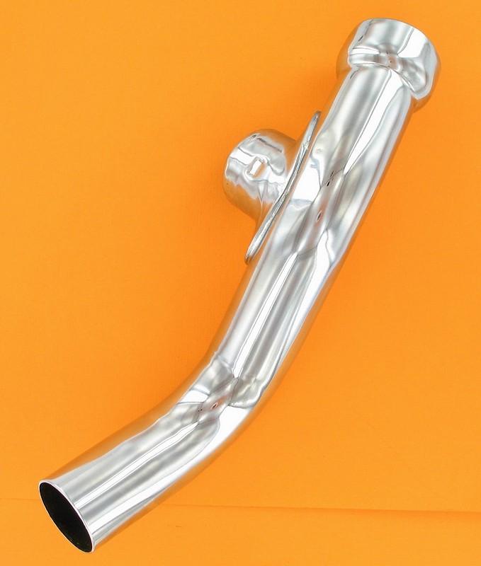 Rear pipe with tee  (dual exhaust) | Color: chrome | Order Number: R65496-61C | OEM Number: 65496-61